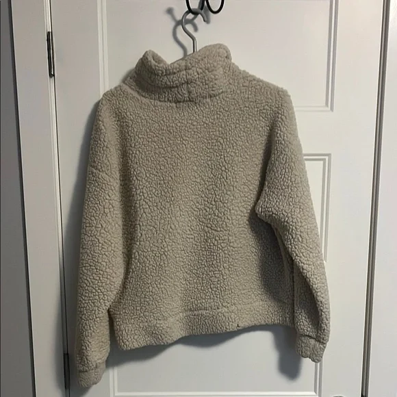Cozy Beige Sherpa Sweater - Picture 3 of 3